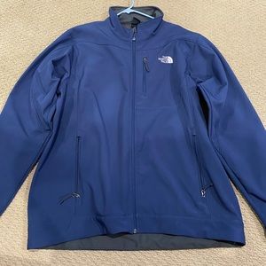 Blue North Face winter jacket